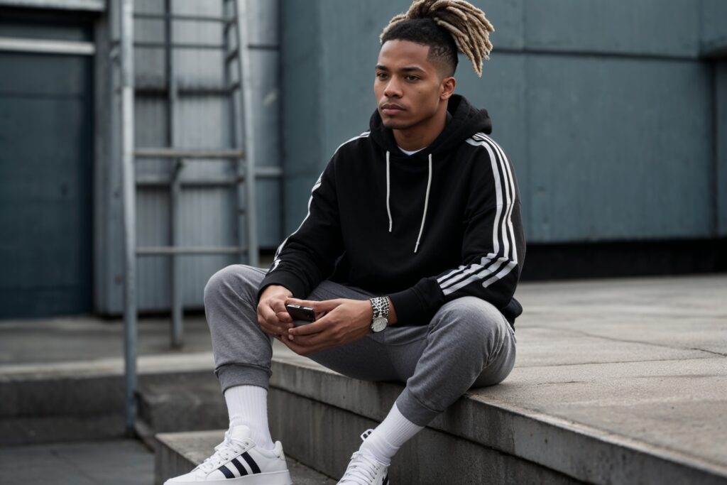 voetbal shuttle zittende man